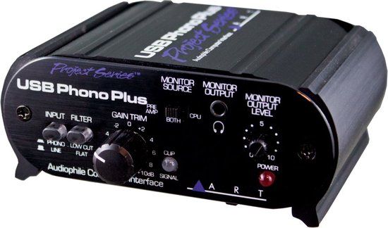 ART USB Phono Plus Project Series Phonopreamp met USB Ausgang - Studio preamps
