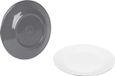 Bo-Camp Ontbijtbord - Two-Tone - Melamine - 4 Stuks - Grijs