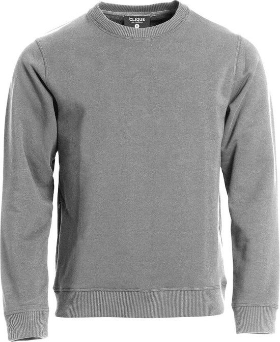 Clique Classic Roundneck 021040 - Antraciet Melange - M