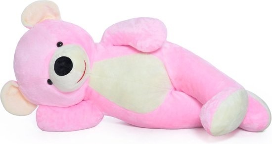 Viking Choice XXL teddybeer - roze - 155 cm