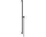 Hansgrohe Unica douchestang E Puro 90 cm met Easy Slide handdouchehouder en Isiflex doucheslang 160 cm, Brushed Black Chrome