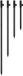 Fox Black Label Carbon Banksticks 60 cm Zwart
