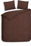 Heckett & Lane Flanel dekbedovertrek Franela (Brandy Brown)-200x200/220 cm