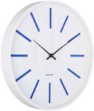 Karlsson Wandklok Arruga Retro - Kobaltblauw - Ø40cm