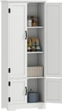 Homcom Keukenkast - Hout - 60x30x153cm - Wit