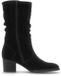 Gabor - Dames - Zwarte Suède Biker Boots - Maat 40.5