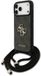 Guess Back Cover - iPhone 17 Pro Max - Zwart - Goudlogo - Crossbody Cord Strap