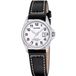 Calypso K5871/1 Polshorloge Dames Zwart Leer Zilverkleurig Staal Wit Mineraalglas Analoog Quartz 5 ATM