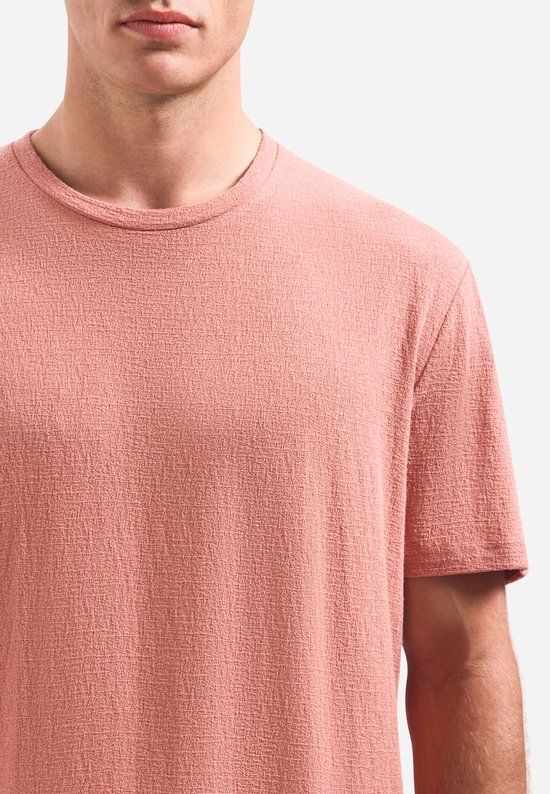 No Excess T-shirt met ronde hals en korte mouwen Coral L