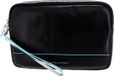 Piquadro Blue Square Sac à main en cuir Sac bandoulière Nero Zwart