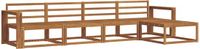 vidaXL - Bank loungeset - 5 zitplekken - Naturel - Massief Acacia Hout