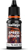 Vallejo Hobbyverf Acrylverf - 72423 Xpress Color - Black Lotus - Acryl - Verf flesje - 18 ml