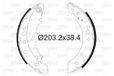 Valeo Remschoenset 564105 | Compatibel met: RENAULT CLIO II, TWINGO II