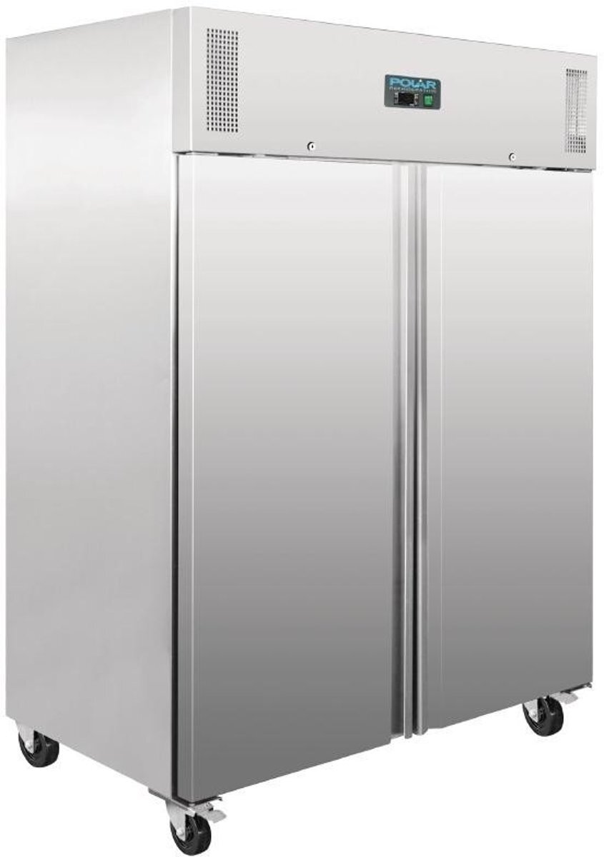 Polar professionele 2 deurs koeling RVS 1300 ltr