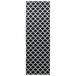vidaXL - Tapijt - Runner - LESAKA - Zwart - en - wit - 50 - x - 300 - cm - Diamantvelvet