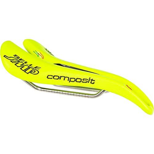 Cicli Bonin - Unisex SMP 4bike composiet zadel, geel fluo, 263 x 129 mm