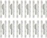 Alberts 865412 uithangbaar scharnier, type Parijs | links of rechts | elektrolytisch blau verzinkt | 140 x 55 mm | Set van 12