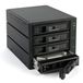 Fantec BP-T3141 Boîtier pour stations de stockage Noir
