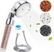Douche à main avec filtre - tuyau de 15 mètres - 6 pommes de douche interchangeables - filtre anticalcaire - 3 modes de jet - économie d'eau - augmentation de pression - massage par jet
