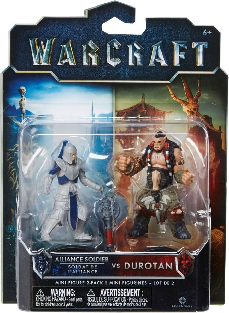Jakks Warcraft Mini Figures - Alliance Soldier vs Durotan