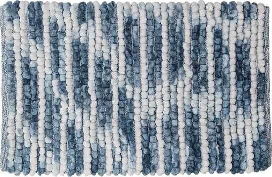 Sealskin Vintage Badmat - 50x80 cm - Blauw - Polyester - Hoogpolig