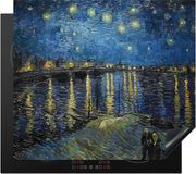 Merkloos KitchenYeah® Inductie beschermer 58.3x51.3 cm - Van Gogh - Brug - Oude meesters