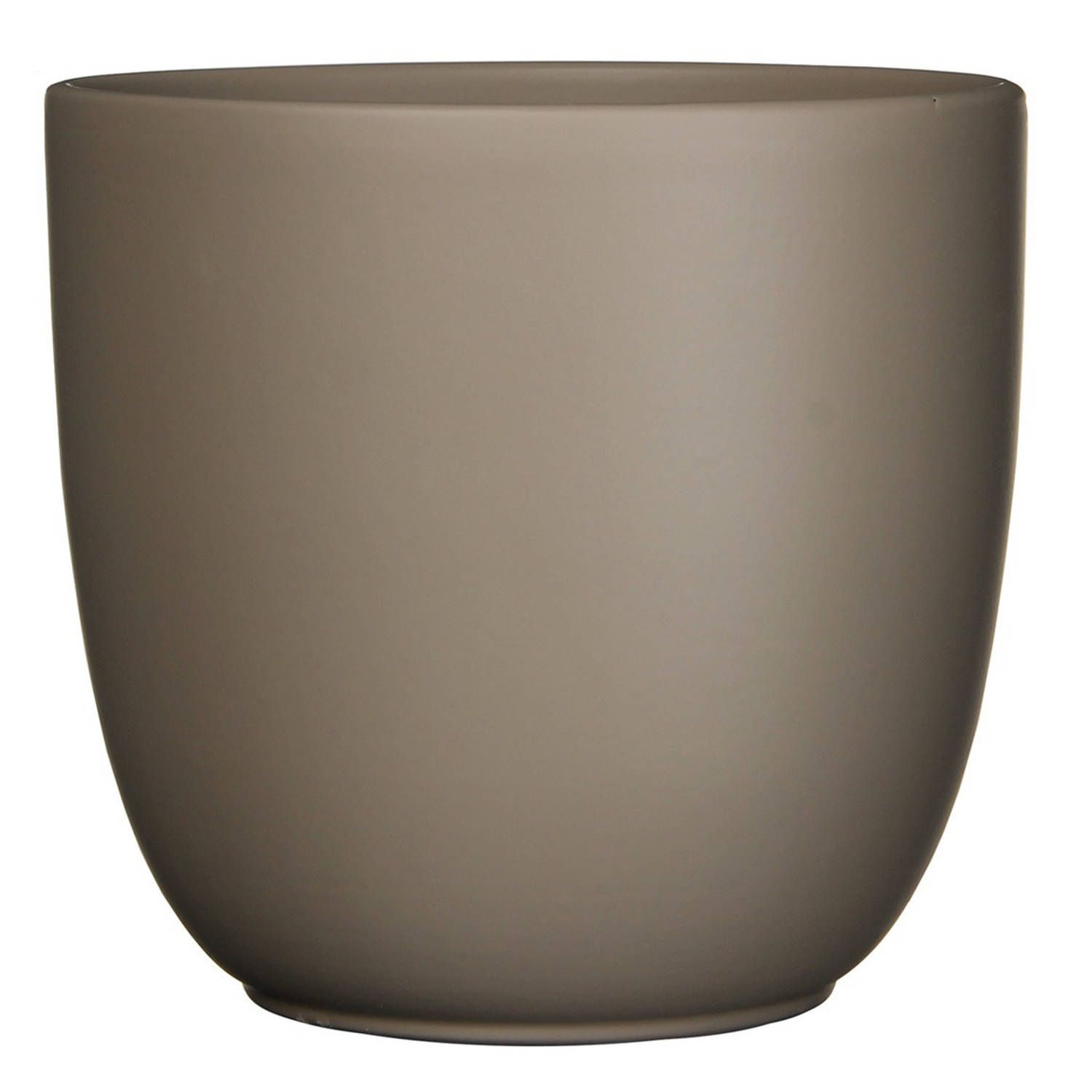 Mica Decorations Tusca Bloempot - H28,5 x Ø31 cm - Mat - Taupe