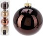 Merkloos Kerstballen in koker amber mix 4st ø10cm