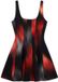 Desigual Damesjurk Cortesmancha Zwart/Rood Kort Mouwloos Polyester L