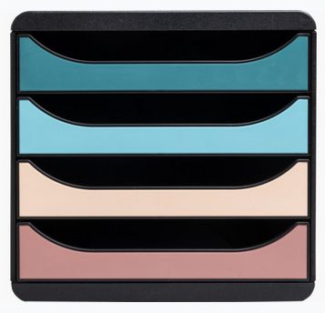 Exacompta 310606D - Big Box opbergmodule - 4 Skandi laden - Assorted colours