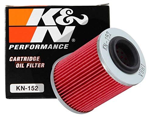 K&N Powersports Oliefilter - Filterpatroon 56x75mm compatibel met Can-Am, Aprilia, Bombardier (KN-152)