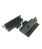 enjoy solar Zonnepaneelhouder, houderspoiler, dakgeleiding in zwart/wit, ideaal voor campers, caravans en boot (ABS montagespoiler 180 mm (zwart))