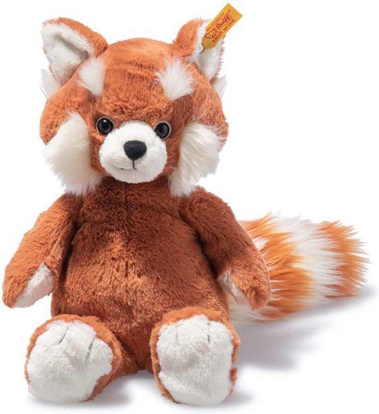 Steiff Benji Rode Panda - 28 cm - Pluche - Bruin