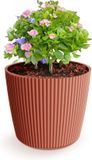 Prosperplast Plantenpot/bloempot Buckingham - steenrood - D23 x H21 cm