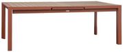 Hespéride Table de jardin extensible pour 10 personnes en aluminium aspect bois ÉVASION