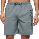 Superdry Premium Embroidered 17 Zwemshort Heren Grijs Effen Regular Fit XXL