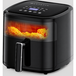 Lvtetia Friteuse Lvtetia Bw-3021d, Friteuse Sans Huile Capacité 5l Avec Fenêtre, 1350w, Fonction Vapeur