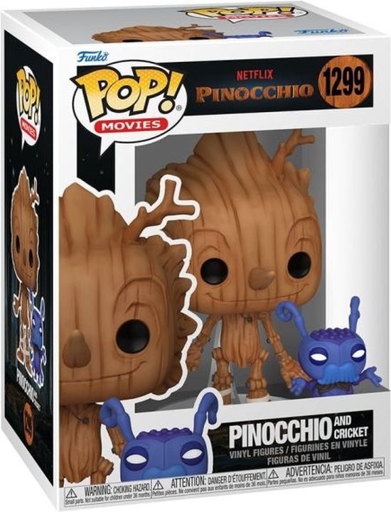 Funko Netflix Pinocchio Pop Vinyl: Pinocchio and Cricket