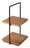 APS-Germany APS 33300 Etagère Rechthoekig Zwart, Hout 2 Lagen Metaal, Polyvinyl Chloride (PVC), Hout 230 mm x 200 mm x 405 mm