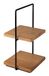 APS-Germany APS 33300 Etagère Rechthoekig Zwart, Hout 2 Lagen Metaal, Polyvinyl Chloride (PVC), Hout 230 mm x 200 mm x 405 mm