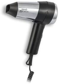 Starmix TFC 16 Handhaardroger, praktisch handige haardroger voor comfortabele styling (1600 watt, zwart-chroom)