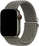 123watches bandje Weavy - nylon - groen olijf - 44/45/46/49 mm - Geschikt voor Apple Watch