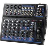 Gemini Sound Gem-12USB - Compacte 12-kanaals analoge mixer