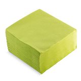 MORIGAMI Premium servet, standaardformaat, 1/4-vouw, 50 servetten, Airlaid Finish, kiwi