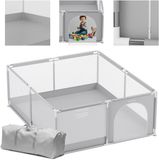 Tulano Cozy 25 Babybox Kinderbox 150x180 cm Grijs/Wit