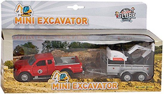 Kids Globe Die-cast Mitsubishi Pajero met Minigraver - 27cm