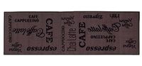 Andiamo 282475 Keukenloper "Espresso" / Wasbare Bruine Laagpolige Loper Van 100% Polyamide / 1 X Tapijt (57 X 120 Cm)