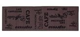 Andiamo 282475 Keukenloper "Espresso" / Wasbare Bruine Laagpolige Loper Van 100% Polyamide / 1 X Tapijt (57 X 120 Cm)