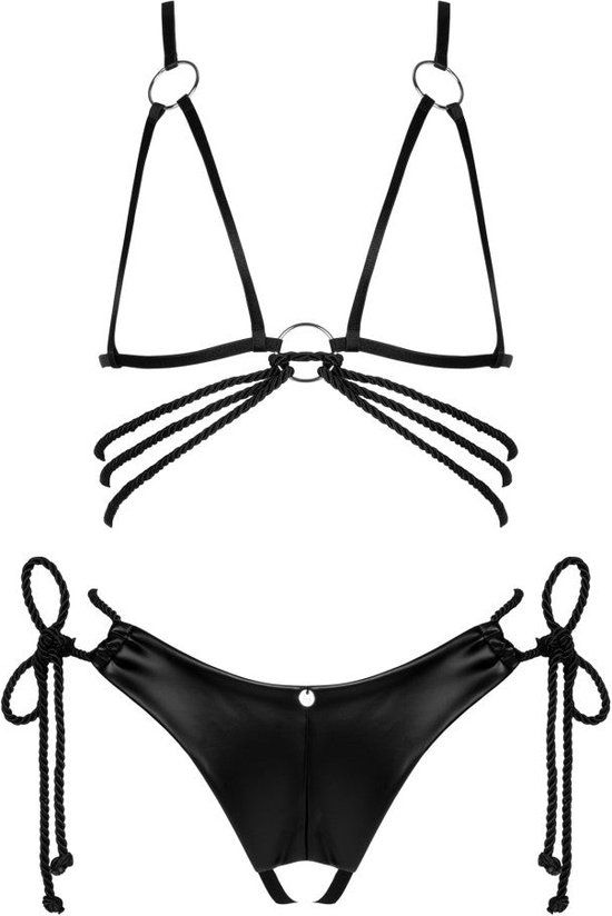 OBSESSIVE SETS | Obsessive - Cordellis 2 Pcs Cupless Set One Size - Zwart