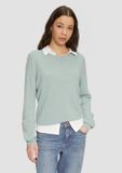QS Strickpullover Saliegroen